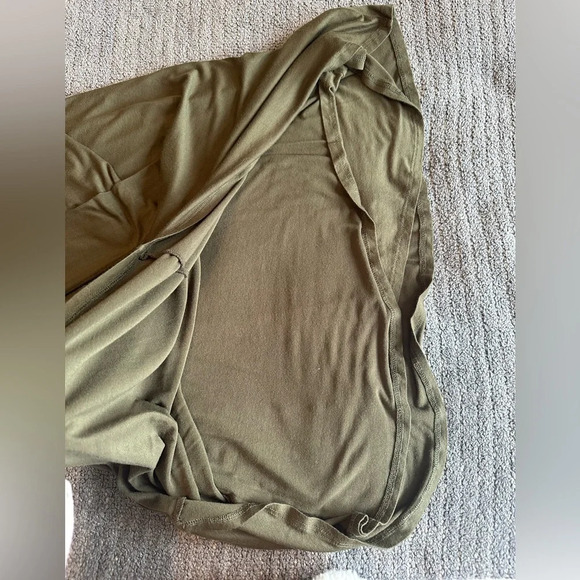 Lulu’s Sway, Girl, Sway! Olive Green Swing Dress XS - Picture 4 of 6